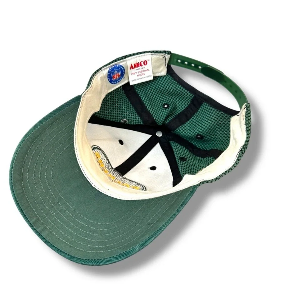 VTG Green Bay Packers Youth Hat NFL Football ANNCO Cotton Adjustable Cap